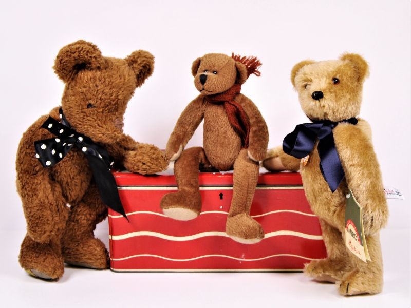 3 Vintage beren, Merrythought en Miro - Engeland
